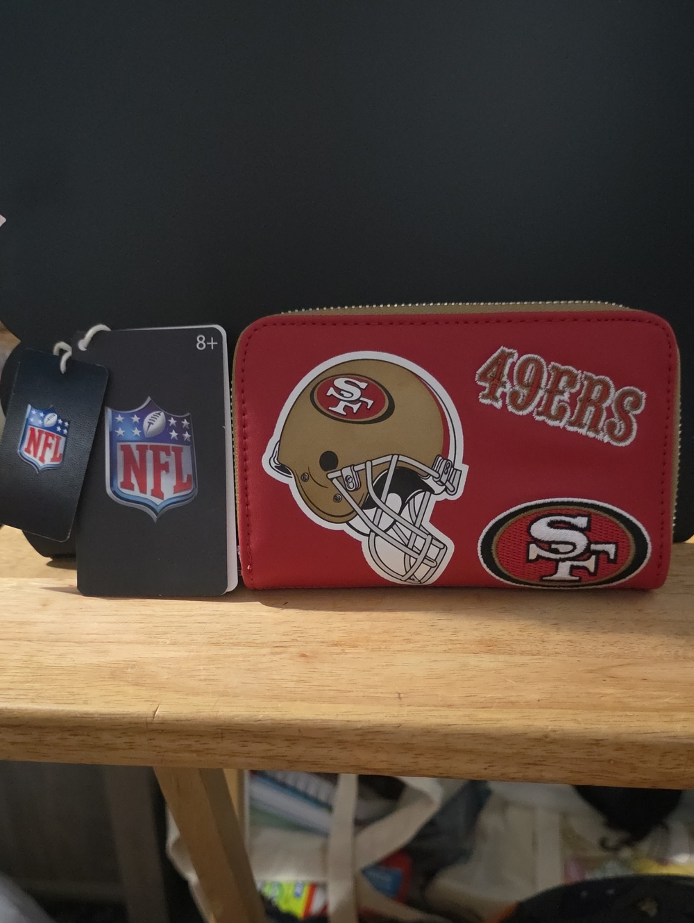 Loungefly San Francisco 49ers Red Zip Around Wallet